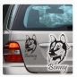 Preview: Collie Name Auto Aufkleber Autoaufkleber Sticker Hunde A1100