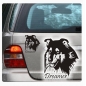 Preview: Collie Name Auto Aufkleber Autoaufkleber Sticker Hunde A1098