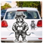 Preview: Cool Pitbull Gangster Auto Aufkleber Autoaufkleber Sticker Aufkleber A4219