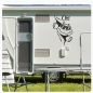 Preview: Schildkröte schaut raus Cool Name Wohnmobil Aufkleber Wohnwagen Sticker WoMo345