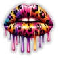 Preview: Coole Lippen Lips Leopard Autoaufkleber Sticker Auto Aufkleber Digitaldruck DA338