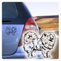 Preview: Hundeaufkleber Chow Chow Name Auto Aufkleber Sticker A524