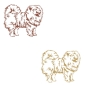 Preview: Hundeaufkleber Chow Chow Name Auto Aufkleber Sticker A524