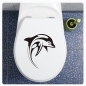 Preview: WC Deckel Aufkleber Delfin Delphin Toilettendeckel TDA022