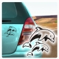 Preview: Auto Aufkleber Delphine Delfine Delphin Delfin Autoaufkleber clickstick A543