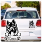 Preview: Deutscher Schäferhund Name Pfoten Autoaufkleber Auto Aufkleber Sticker A895