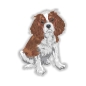 Preview: Digitaldruck Auto Aufkleber Cavalier King Charles Spaniel Hundeaufkleber Sticker DA519