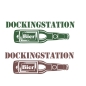 Preview: Dockingstation Bier Kühlschrankaufkleber Aufkleber Sticker Dekor Wandtattoo K007