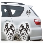 Preview: Drache Drachen Dragon 2x Tribal Tattoo Aufkleber Sticker Autoaufkleber A435