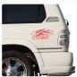 Preview: Autoaufkleber Offroad Dragon Drachen Pinstripes 4x4  Allrad Auto Aufkleber A571