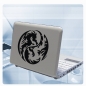 Preview: Dragon Tribal Yin Yang Drachen Notebook Netbook Laptop Aufkleber Skin  LT036