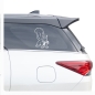 Preview: Eichhörnchen Auto Aufkleber Eichkatzerl 2er Set Sticker A596ngel Angel 2er Set Sticker A596