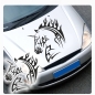 Preview: Einhorn Auto Aufkleber Tribal Tattoo Pferde Unicorn Motorhauben Sticker A508