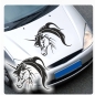 Preview: Einhorn Auto Aufkleber Tribal Tattoo Pferde Unicorn Motorhauben Sticker A509