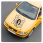 Preview: Autoaufkleber Fee Elfe Schmetterling Sterne Auto Aufkleber Tattoo Sticker A1252