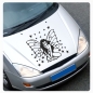 Preview: Autoaufkleber Fee Elfe Schmetterling Sterne Auto Aufkleber Tattoo Sticker A1252