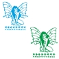 Preview: Autoaufkleber Fee Elfe Schmetterling Sterne Auto Aufkleber Tattoo Sticker A1252