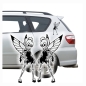Preview: Elfe Fee Fairy Skull Auto Aufkleber Mond Sterne 2er Set Sticker Autoaufkleber A1159