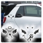 Preview: Auto Aufkleber Engel Angel Teufel Devil Sticker Tattoo 2er Set Clickstick A1218