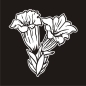 Preview: Enzian Blumen Blüten Auto Aufkleber Autoaufkleber Sticker Aufkleber A1197