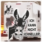 Preview: Esel Ich kann nicht schneller Wohnmobil Aufkleber Wohnwagen Caravan Wohnwagen Sticker WoMo407