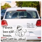 Preview: Fahrerin kann nicht bremsen, sonst kotzt der Hund Autoaufkleber Auto Aufkleber Sticker A797