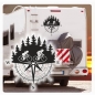 Preview: Biken Fahrradfahren Kompass Rose Compass Wohnmobil Aufkleber Wohnwagen Caravan Wohnwagen Sticker WoMo387