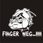 Preview: FINGER WEG ! Autoaufkleber Auto Aufkleber Sticker A107