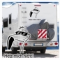 Preview: Wohnmobil Aufkleber Flamingo Hetz mich nicht! Cool WoMo Caravan Aufkleber Sticker WoMo129