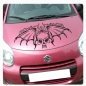 Preview: Autoaufkleber Skull Flames Flügel Auto Aufkleber Motorhaube Sticker Tattoo A4063