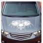 Preview: Autoaufkleber Skull Flames Flügel Auto Aufkleber Motorhaube Sticker Tattoo A4063