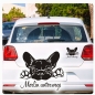 Preview: Französische Bulldogge Bully Autoaufkleber Auto Aufkleber Sticker Auto Hund A4114