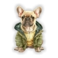 Preview: Französiche Bulldogge Pullover Jacke Auto Aufkleber Sticker Digitaldruck DA400