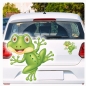 Preview: Autoaufkleber Frosch Kröte lustig witzig Sticker Auto Aufkleber Digitaldruck DA382