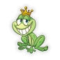 Preview: Auto Aufkleber Prinz Frosch Frog Frösche Crazy Funny FUN Sticker Lustig Digitaldruck DA1005