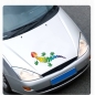 Preview: Gecko Gekko Eidechse Echse Regenbogen Auto Aufkleber Sticker Tattoo Digitaldruck  DA100