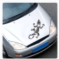 Preview: Gecko Gekko Eidechse Motorhauben Aufkleber Sticker Auto A180