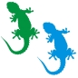 Preview: Gecko Gekko Echse Wandtattoo Wandaufkleber Kinderzimmer W065