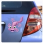 Preview: Autoaufkleber Gecko Eidechse Echse lustig witzig Sticker Auto Aufkleber Digitaldruck DA389