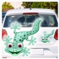 Preview: Autoaufkleber Gecko Eidechse Echse lustig witzig Sticker Auto Aufkleber Digitaldruck DA392