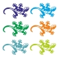 Preview: Tribal Gecko Gekko Hawaii Auto Aufkleber Sticker Echse A531