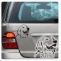 Preview: Golden Retriver Name Auto Aufkleber Sticker Hund A050