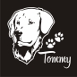 Preview: Hundeaufkleber Golden Retriever  Auto Aufkleber Autoaufkleber Sticker A270