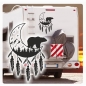 Preview: Grizzly Bär Traumfänger Mond Wohnmobil Aufkleber Caravan Sticker WoMo410