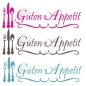 Preview: Guten Appetit Wandtattoo Wandaufkleber Tattoo Küche Essen clickstick W701