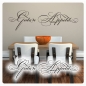 Preview: Guten Appetit Wandtattoo Wandaufkleber Vintage W672