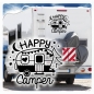 Preview: Wohnmobil Aufkleber Happy Camper WoMo Caravan Aufkleber Sticker WoMo331