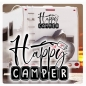 Preview: Wohnmobil Aufkleber Happy Camper Marshmellow Wohnwagen Caravan WoMo368