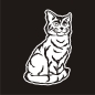 Preview: Hauskatze Katze Kitty Auto Aufkleber Autoaufkleber Sticker Aufkleber A1228ber Autoaufkleber Sticker Aufkleber A1196