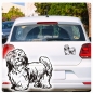 Preview: Hundeaufkleber Havaneser stehend Autoaufkleber Auto Sticker Aufkleber A1736